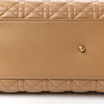 Christian Dior Lambskin Cannage Large Dior Soft Shopping Tote Beige 14 of 16