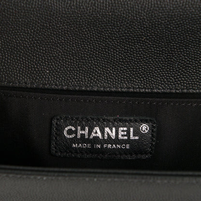 Chanel Caviar Quilted Medium Boy Flap So Black 6 of 7