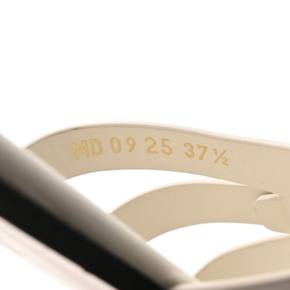 Christian Dior Calfskin 30M Slide Sandals 37.5 White 9 of 9