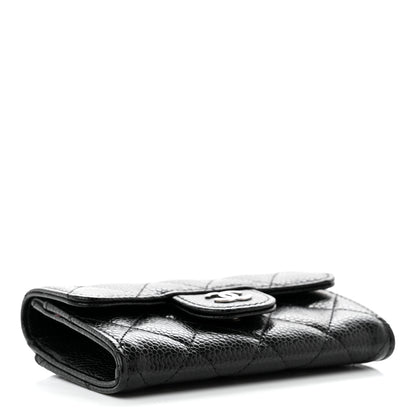 Chanel Caviar Quilted Flap Card Holder Wallet Black 4 of 9