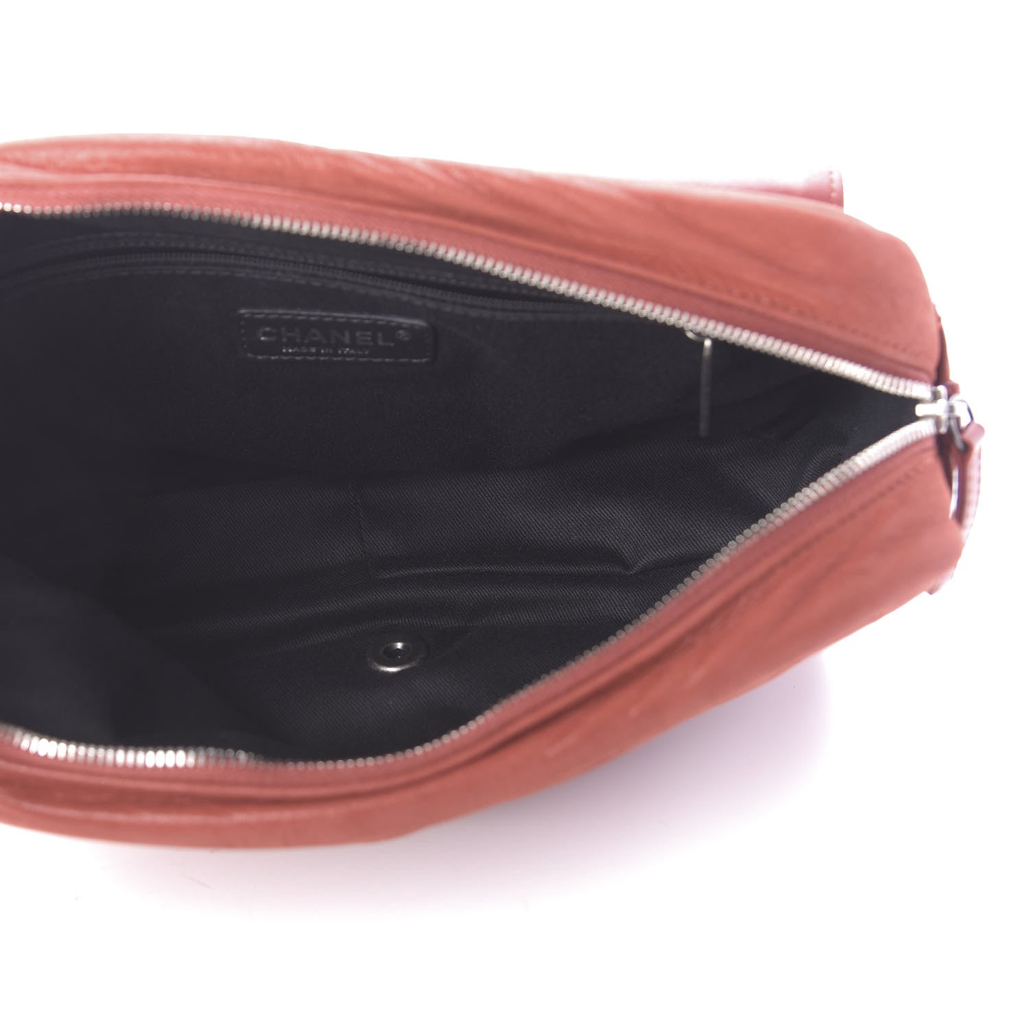 Chanel Iridescent Calfskin Medium In the Mix Flap Red 5 of 5
