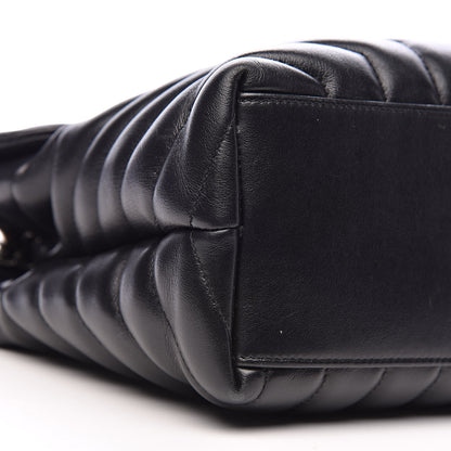 Saint Laurent Calfskin Y Quilted Monogram Medium Loulou Chain Satchel Black 13 of 16