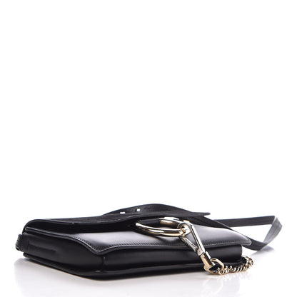 Chloe Suede Calfskin Small Faye Shoulder Bag Black 4 of 11