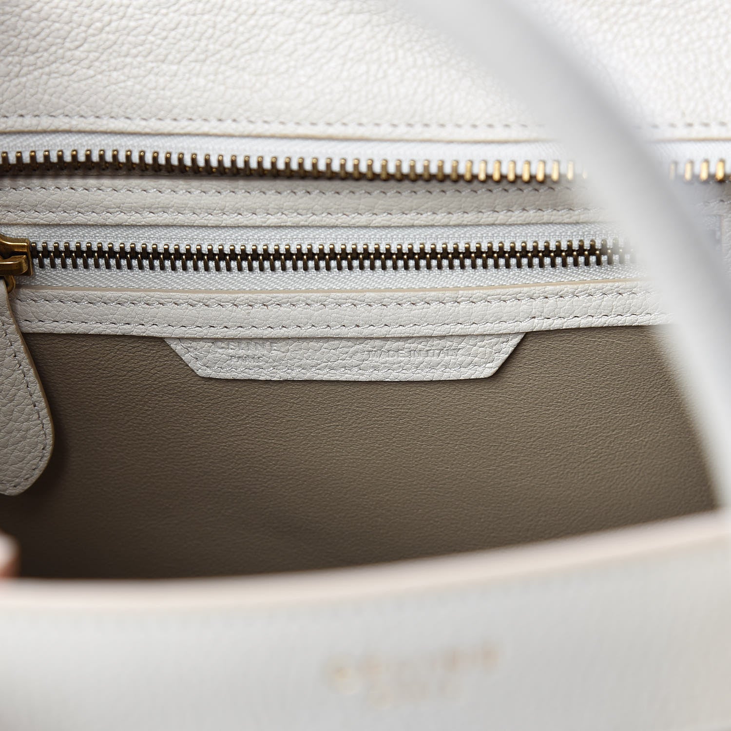 Celine Goatskin Micro Luggage White 6 of 22