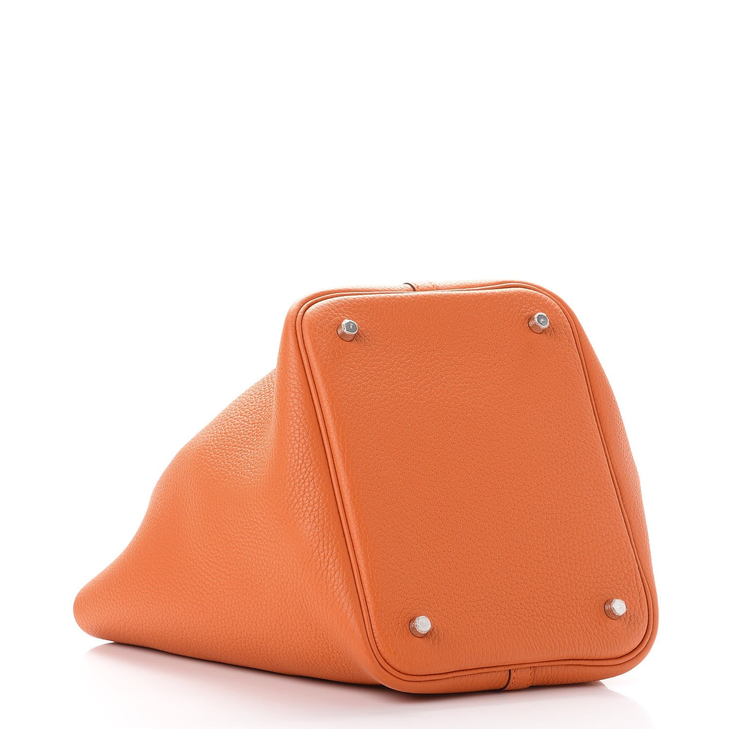 Hermes Taurillon Clemence Picotin Lock 22 MM Orange 4 of 8