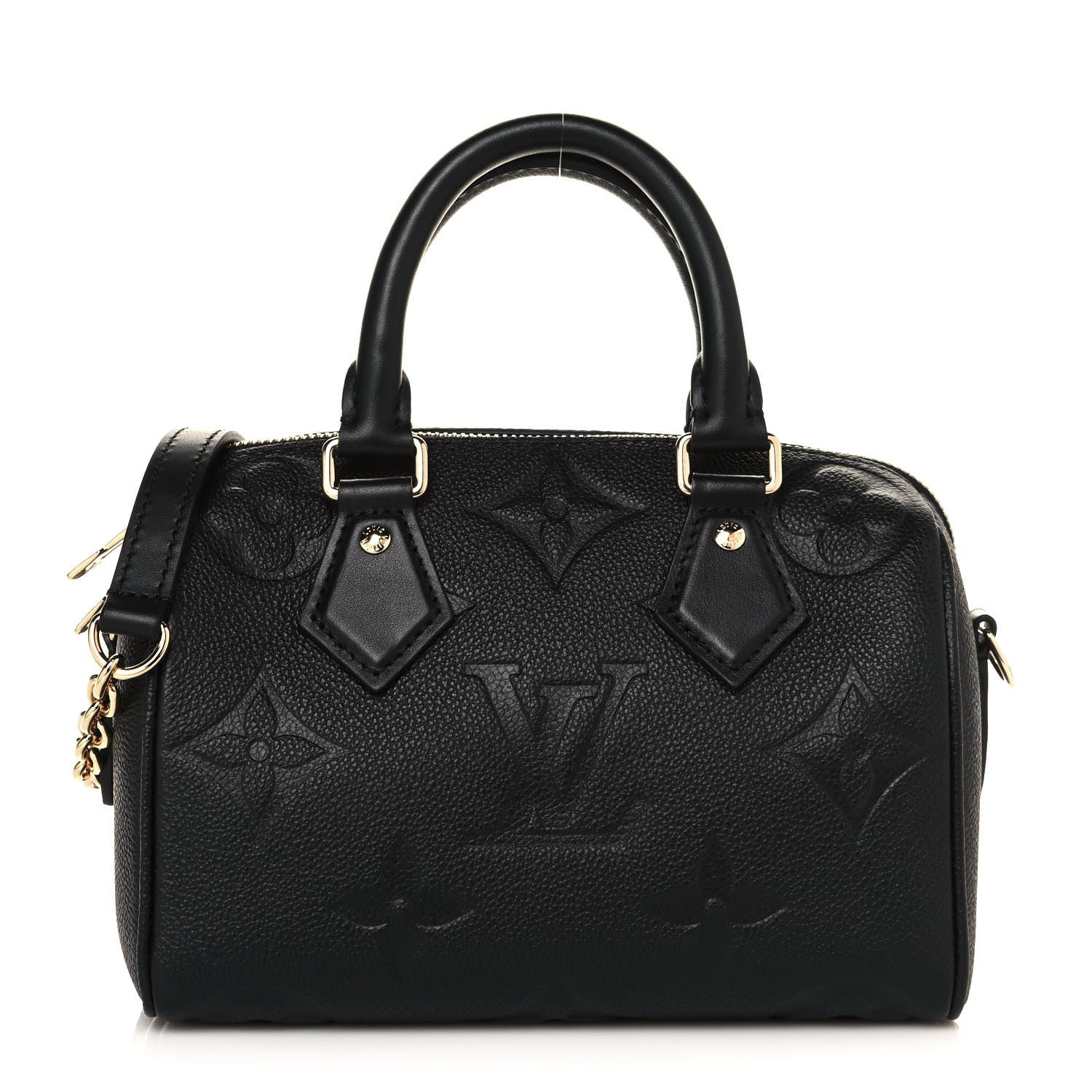 Louis Vuitton Empreinte Monogram Giant Speedy Bandouliere 20 Black 1 of 13