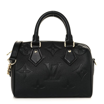 Louis Vuitton Empreinte Monogram Giant Speedy Bandouliere 20 Black 1 of 13