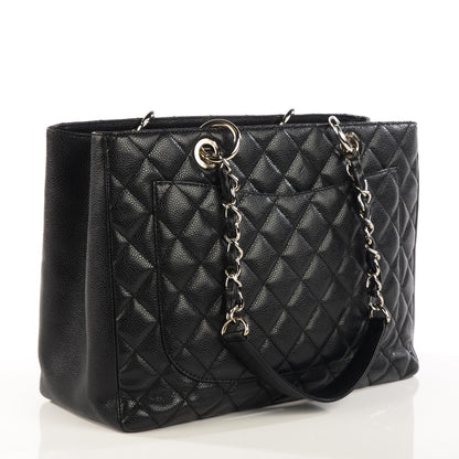 Chanel Caviar Quilted Grand Shopping Tote GST Black 3 of 7