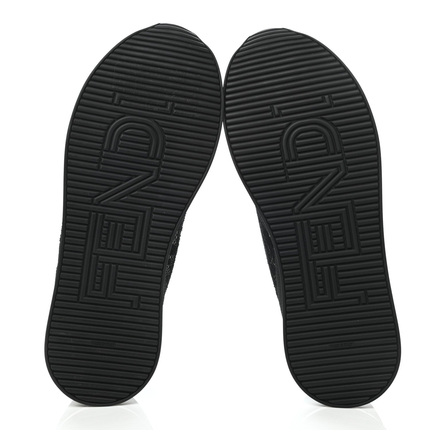 Fendi X SARAH COLEMAN Mesh FF Vertigo Runner Slip On Sneakers 37 Black 5 of 8