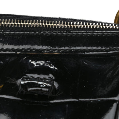 Saint Laurent Crocodile Embossed Patent Large Muse Black 11 of 16