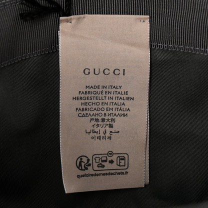 Gucci GG Supreme Monogram Textured Dollar Calfskin GG Blackie Fedora Hat L Grey Black Graphite 9 of 9