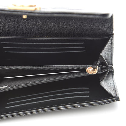 Chanel Caviar Quilted Medium Boy Flap Wallet Black 5 of 9