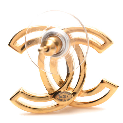 Chanel Metal Obazine CC Earrings Gold 4 of 5