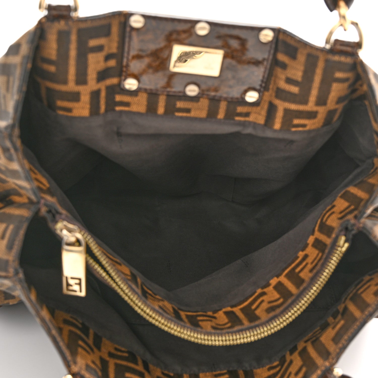 Fendi Zucca Mia Tote Tobacco 7 of 13