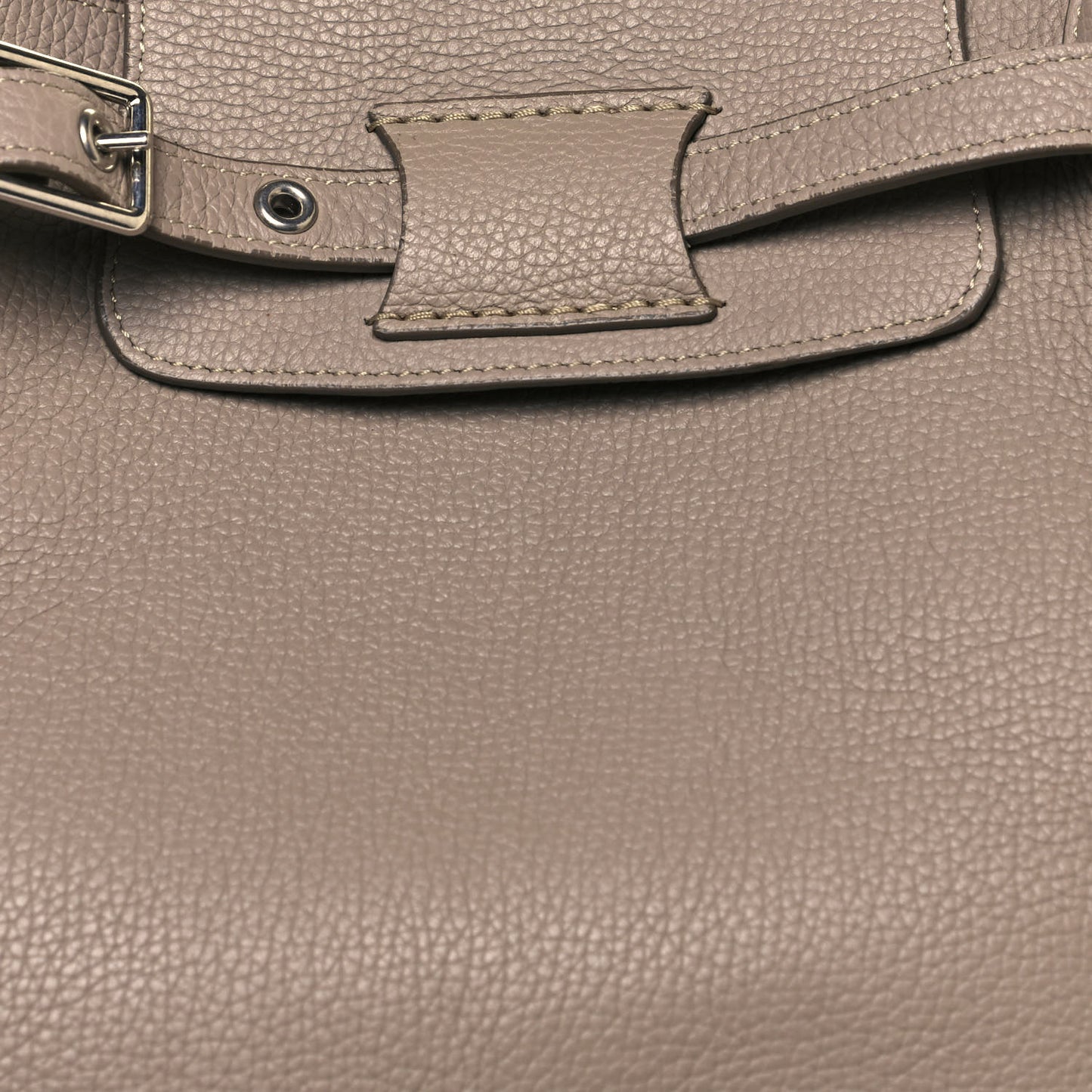 Supple Grained Calfskin Small Big Bag Light Taupe