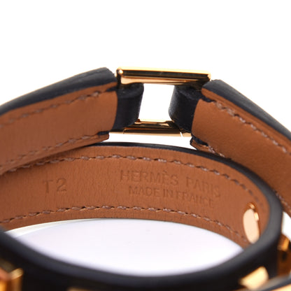Hermes Swift Rivale Double Tour Bracelet T2 Black 4 of 8
