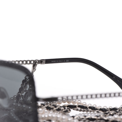 Chanel Chain Square Sunglasses 4244 Black 6 of 9