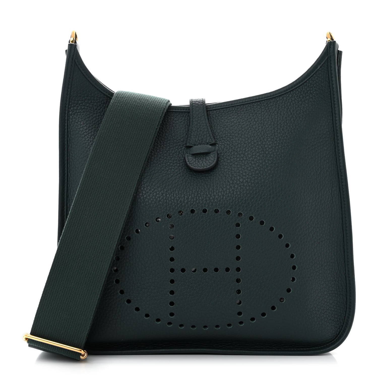 Hermes Taurillon Clemence Evelyne III PM Vert Cypress 1 of 11