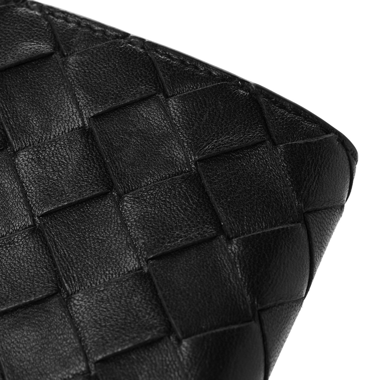 Bottega Veneta Nappa Intrecciato Medium Bi-Fold Zip Wallet Black 10 of 10