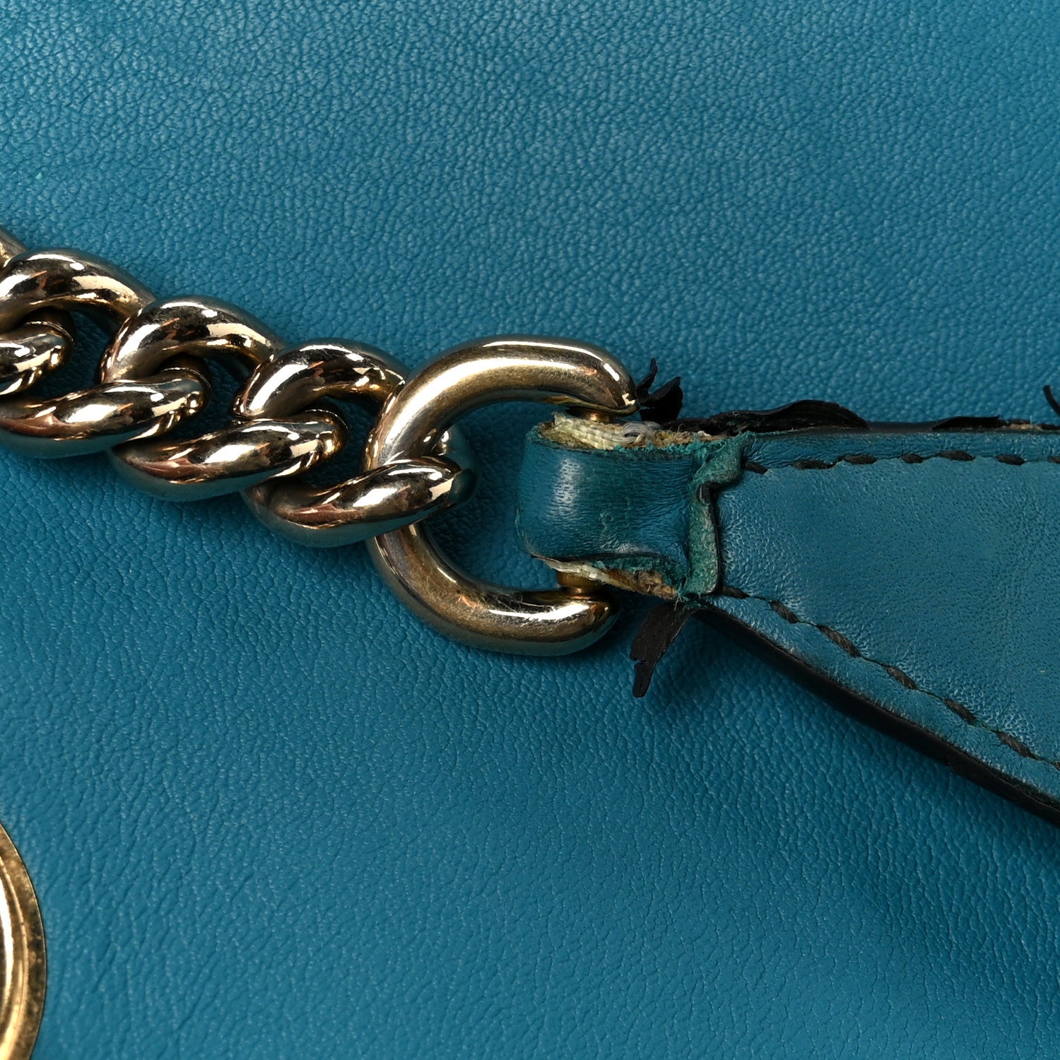 Gucci Soft Microguccissima Medium Emily Chain Shoulder Bag Deep Cobalt 11 of 11