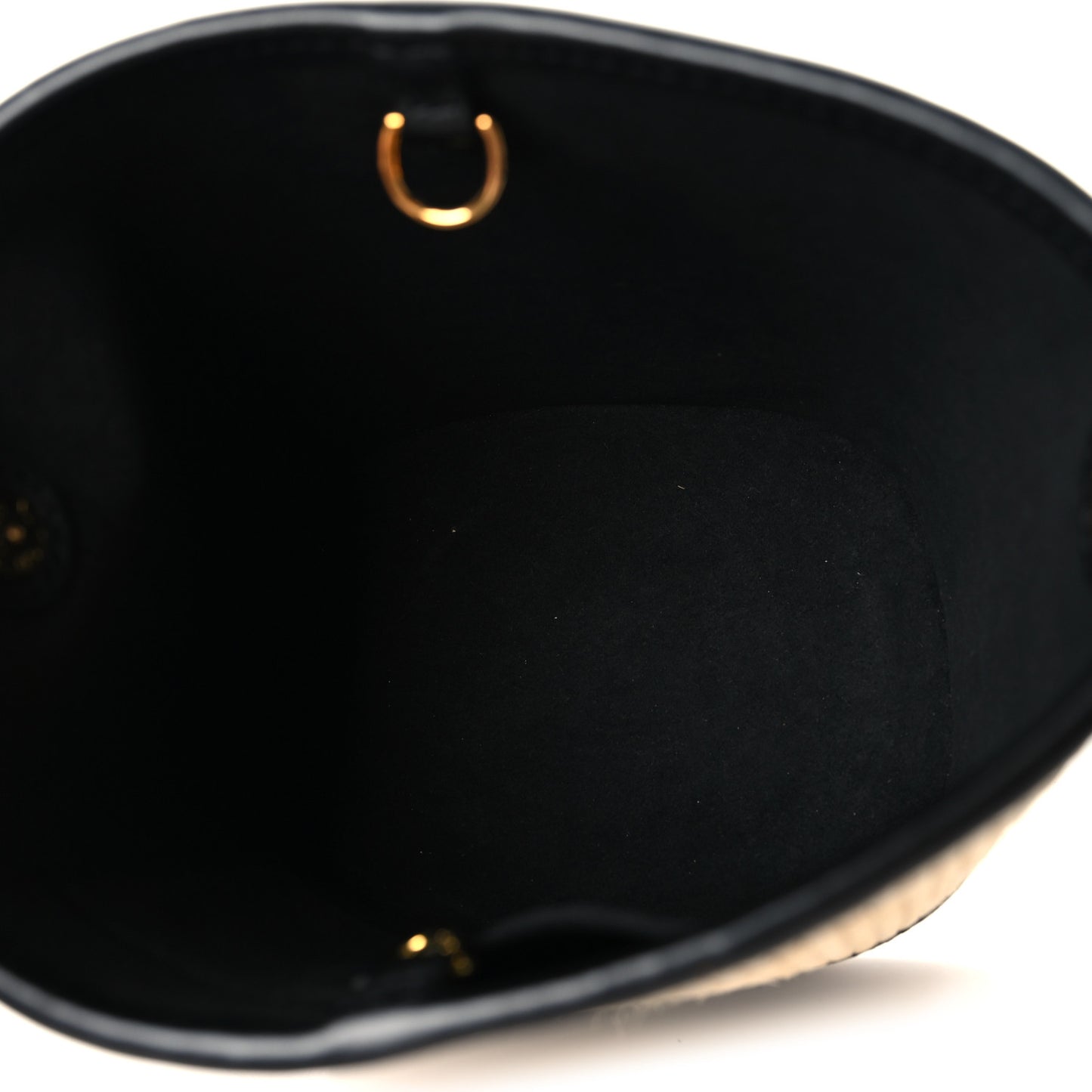 Raffia Petit Bucket Black