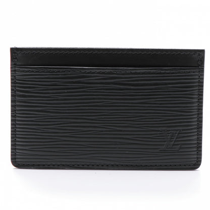 Louis Vuitton Epi Simple Card Holder Black 1 of 7