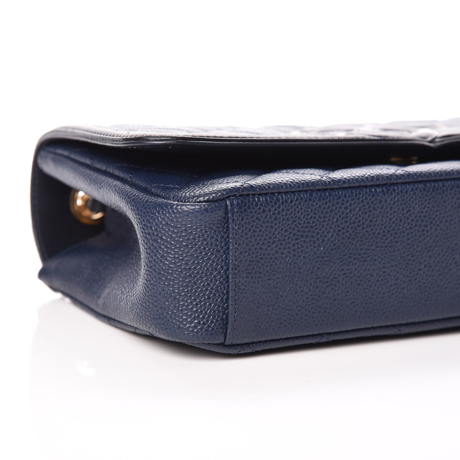 Chanel Caviar Quilted Medium CC Filigree Flap Navy Black 6 of 11