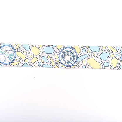 Hermes Silk La Danse Des Amazones Twilly Rose Pale Bleu Jaune 5 of 5