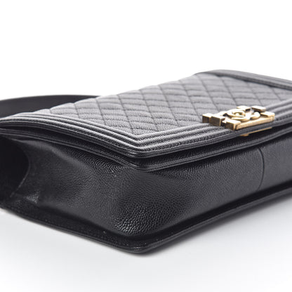 Chanel Caviar Quilted New Medium Boy Flap Black 11 of 13