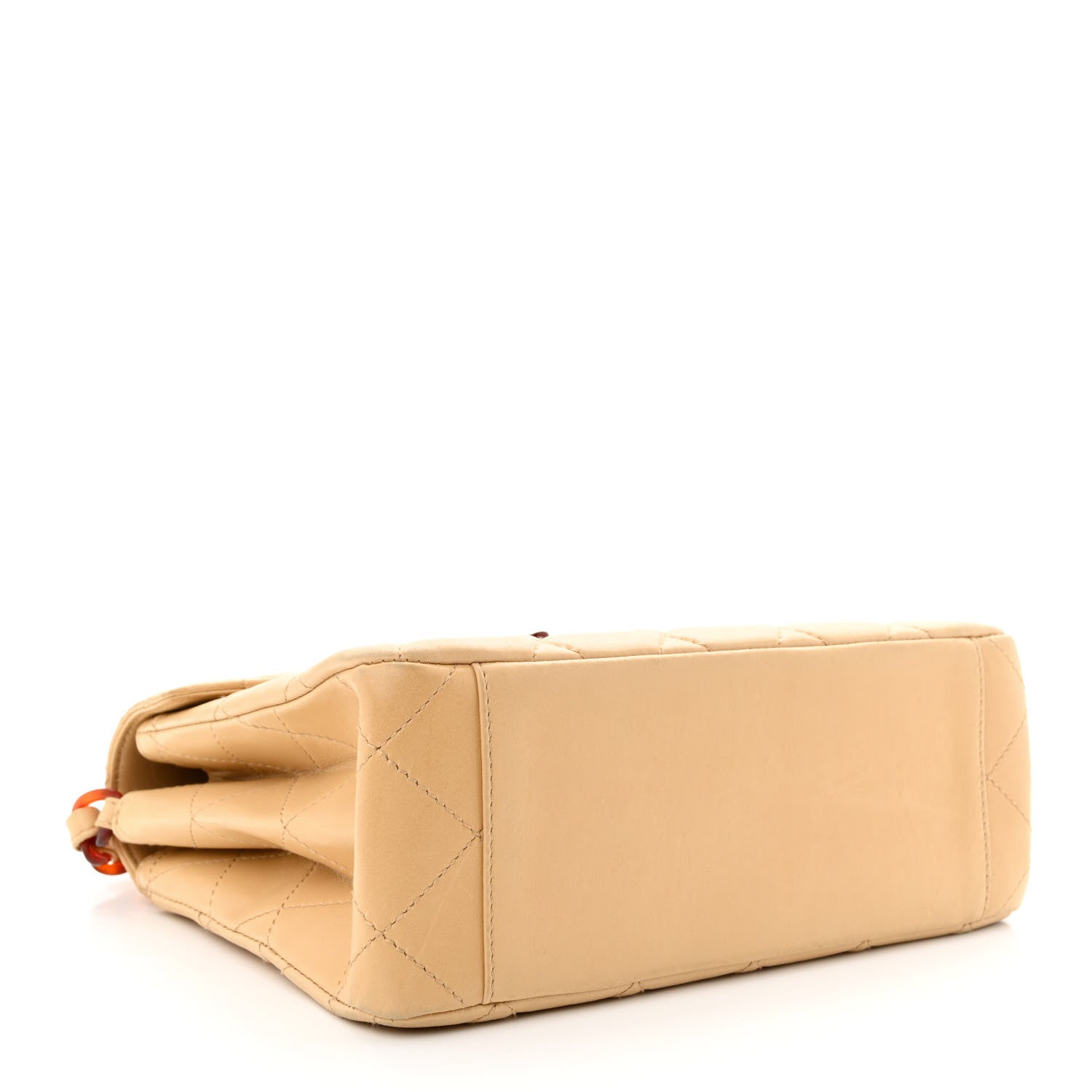 Chanel Lambskin Quilted Small Single Flap Beige 4 of 11