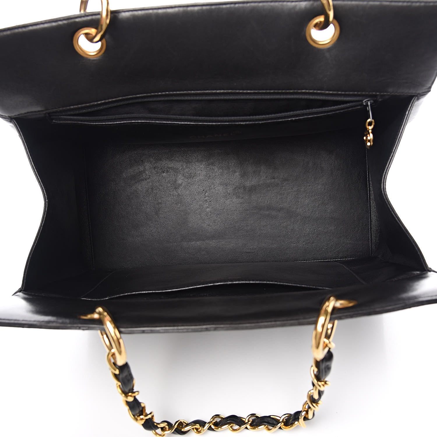 Chanel Lambskin Quilted Grand Shopping Tote GST Black 5 of 15