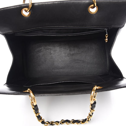 Chanel Lambskin Quilted Grand Shopping Tote GST Black 5 of 15