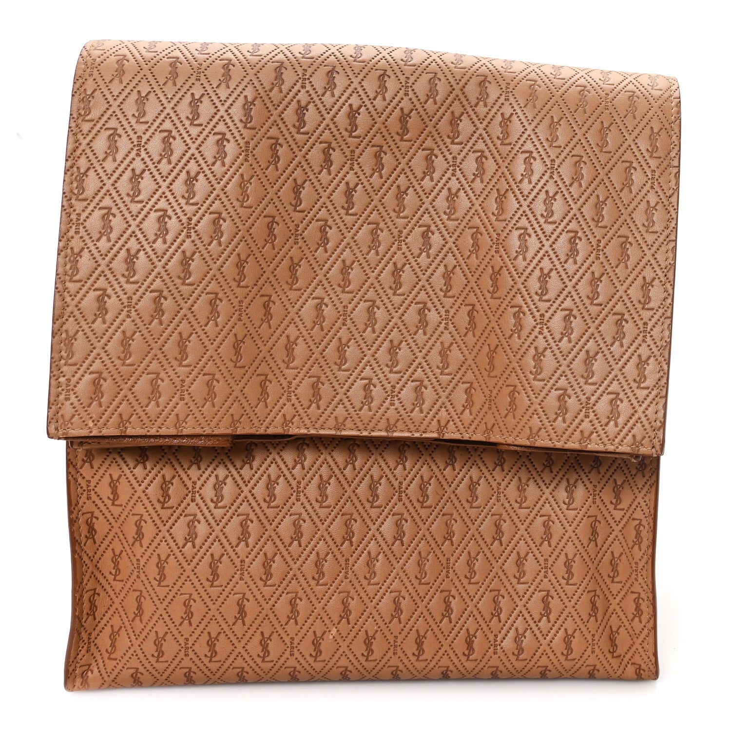 Saint Laurent Calfskin Monogram Deli Paper Bag Vintage Beige 1 of 7