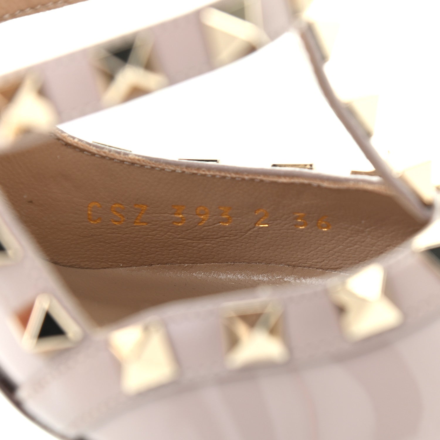Valentino Garavani Patent Rockstud Ankle Strap 100mm Pumps 36 Poudre 8 of 8