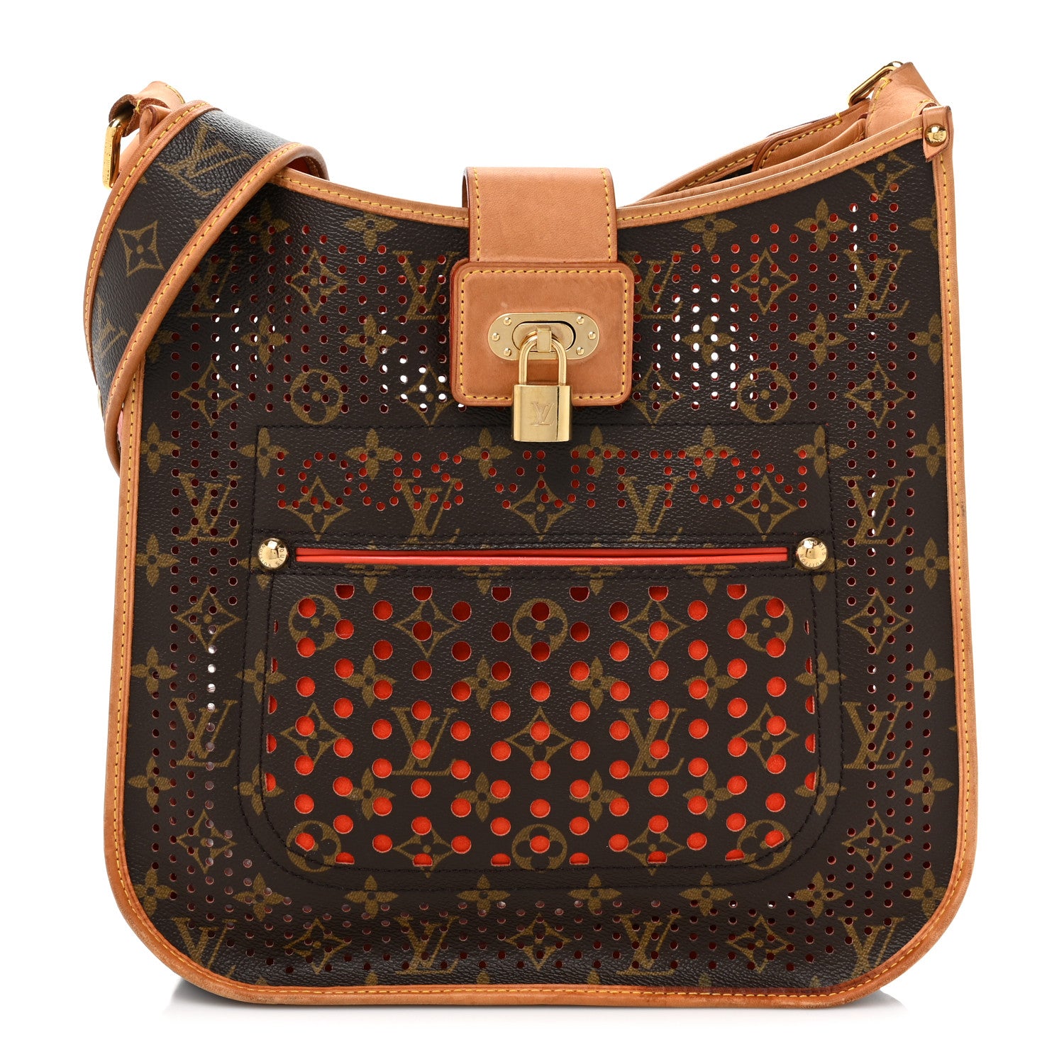 Louis Vuitton Monogram Perforated Musette Orange 1 of 20