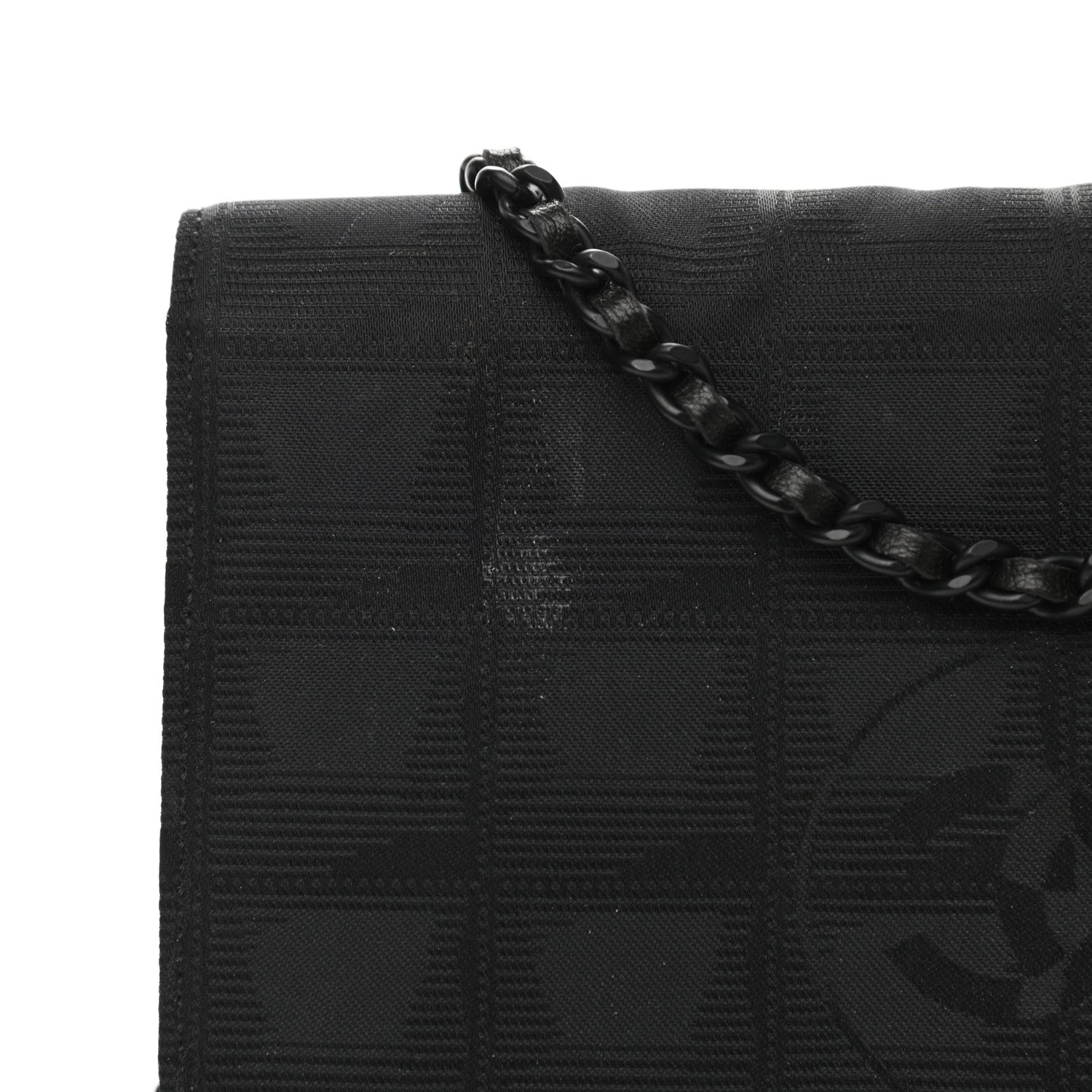 Chanel Nylon Travel Wallet On Chain WOC Black 12 of 13