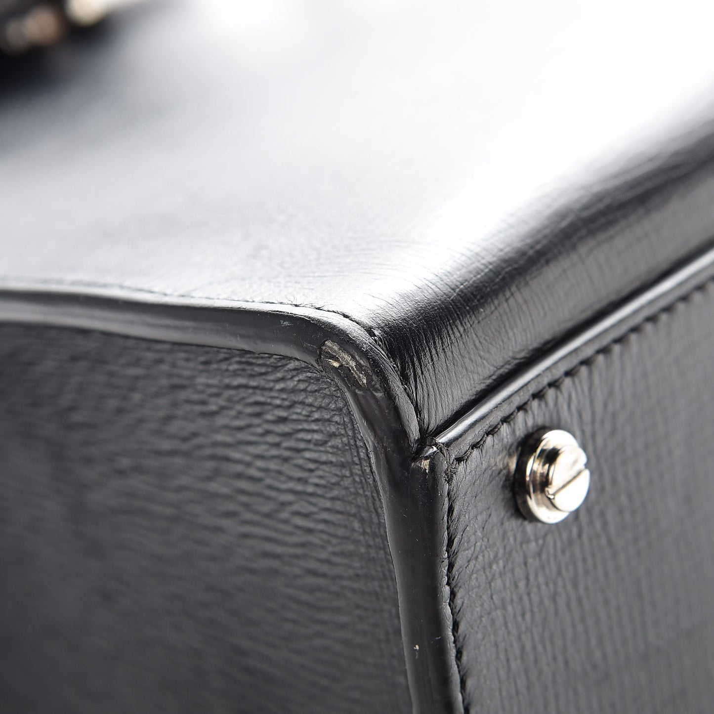 Calfskin Small Obsedia Satchel Black