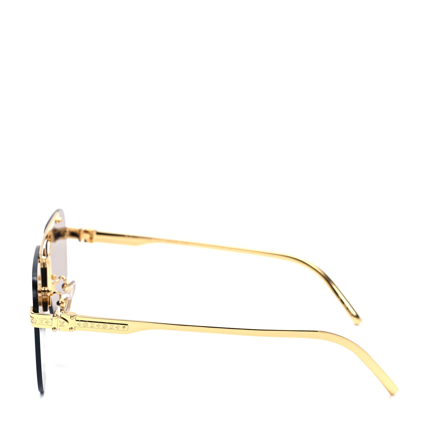 Metal LV Ash Sunglasses Z1261E Gold