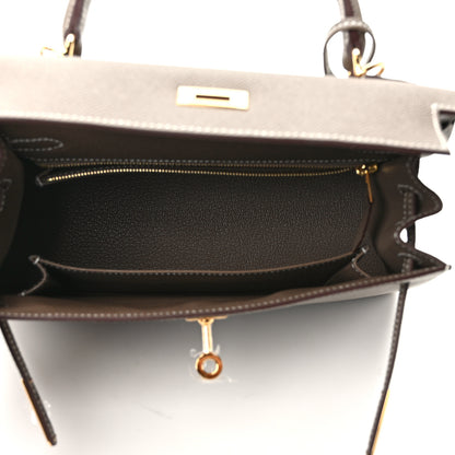 Hermes Epsom Kelly Sellier 25 Etoupe 5 of 9