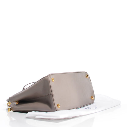 Prada Saffiano Lux Medium Double Zip Tote Argilla 7 of 12