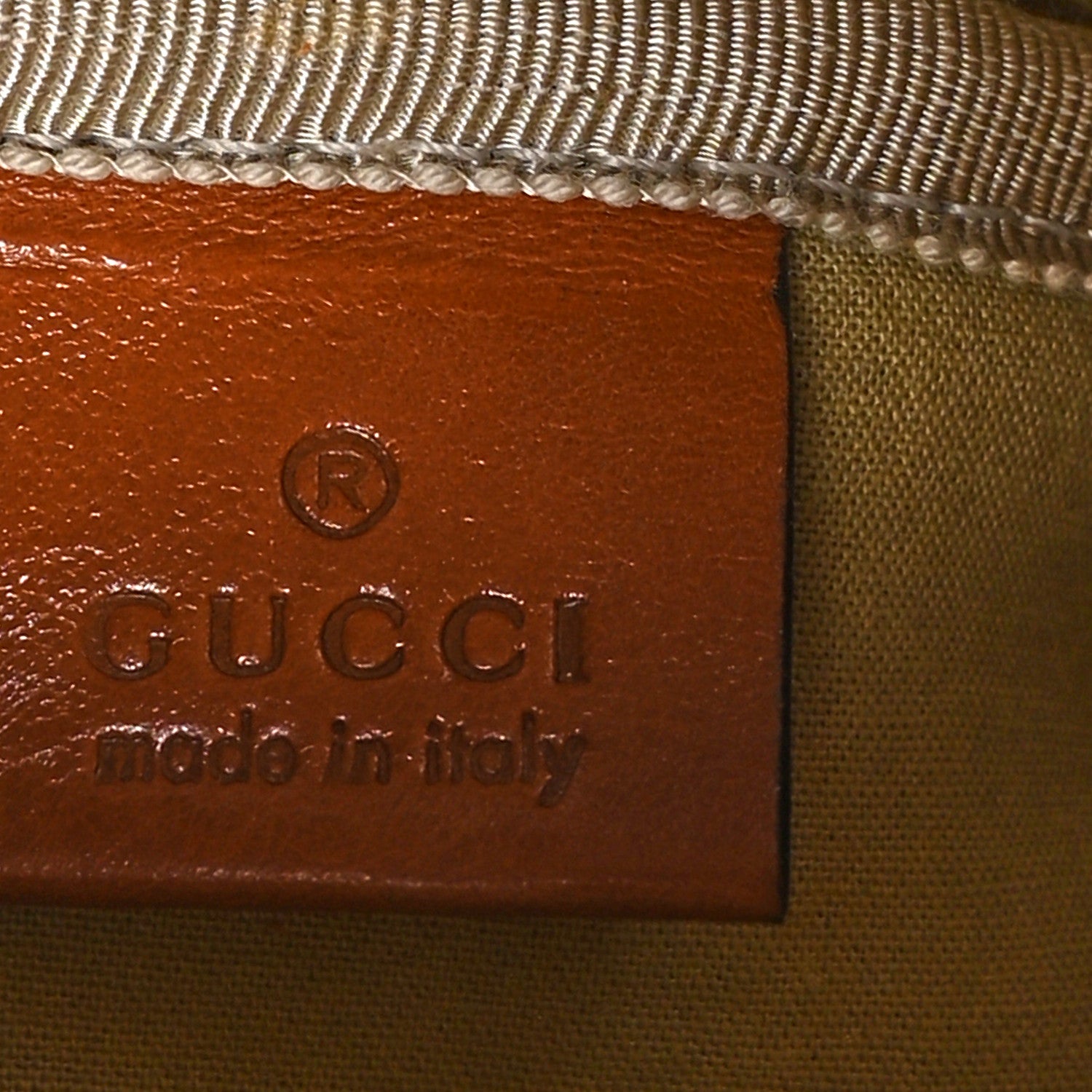 Gucci Canvas Large Vintage Shoulder Bag Brown 9 of 12