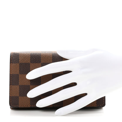Louis Vuitton Damier Ebene Porte-Monnaie Billets Tresor Wallet 2 of 7