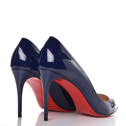 Christian Louboutin Patent Pigalle Follies 85 Pumps 39 China Blue 4 of 10