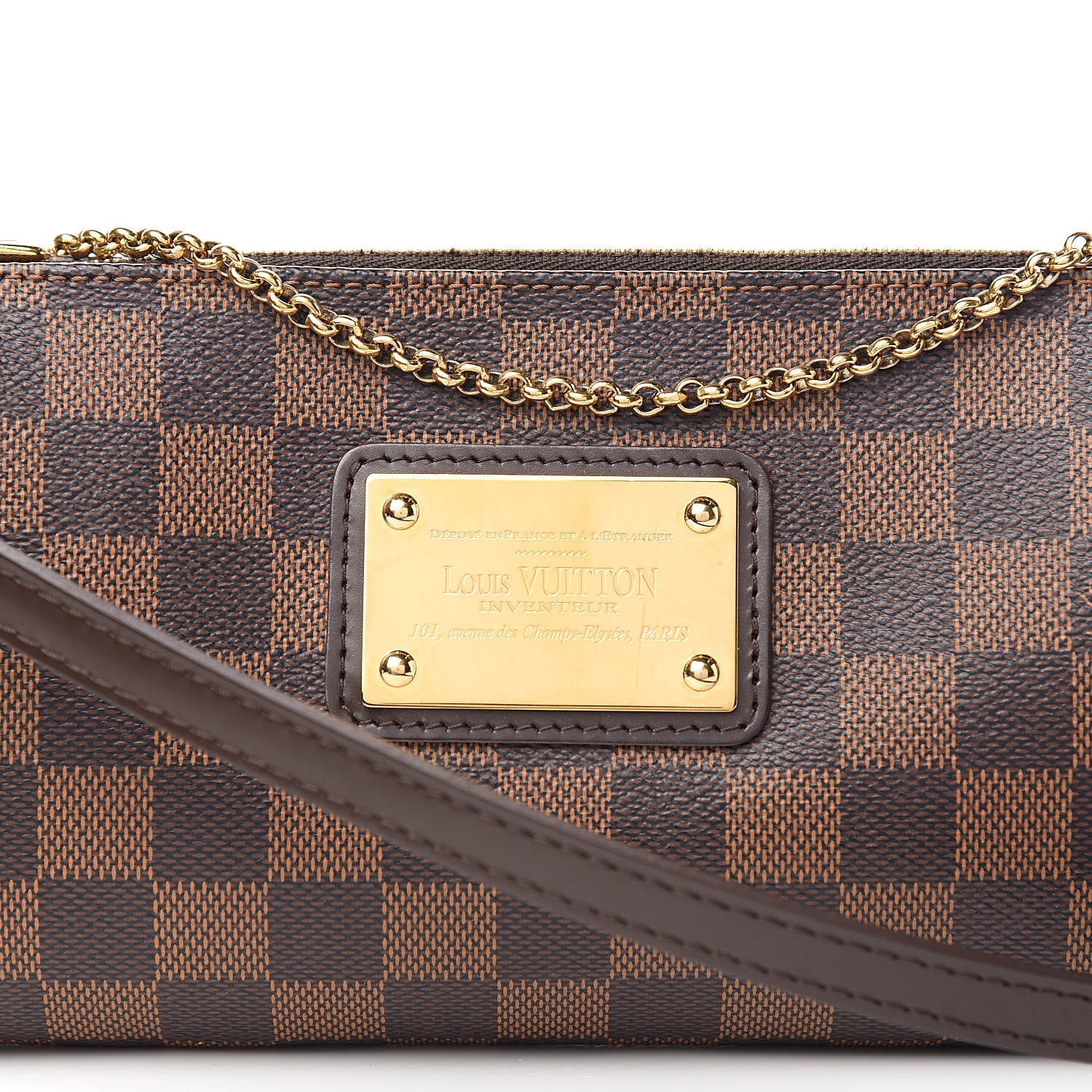 Louis Vuitton Damier Ebene Eva Clutch 11 of 11
