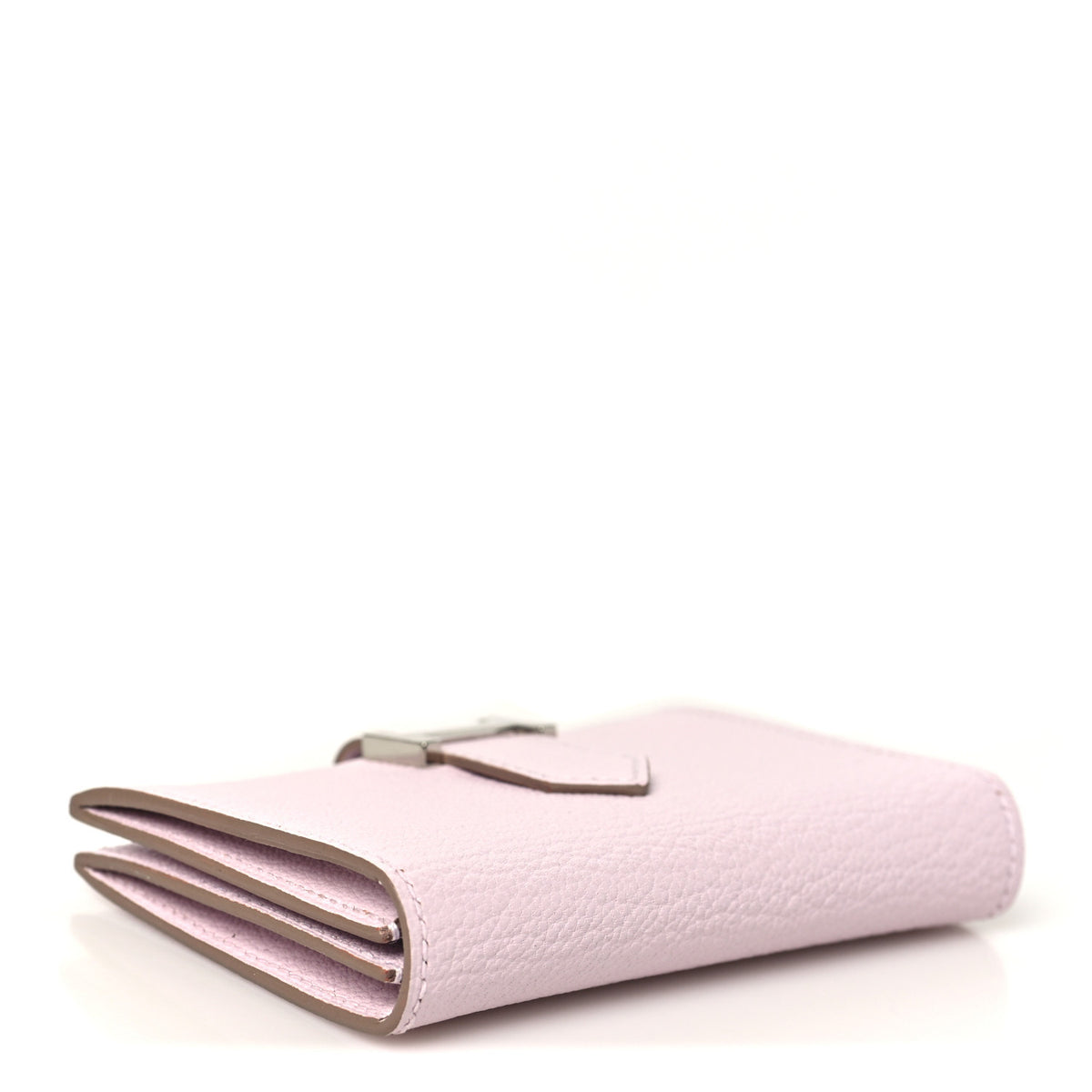 Hermes Chevre Mysore Bearn Card Holder Wallet Mauve Pale 4 of 9