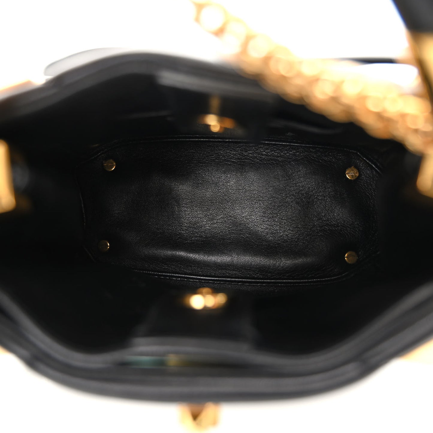 Nappa Mini Roman Stud The Handle Bag Black