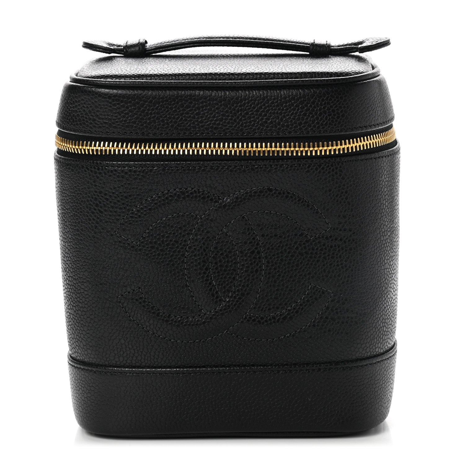 Chanel Caviar Vanity Cosmetic Case Black 1 of 8