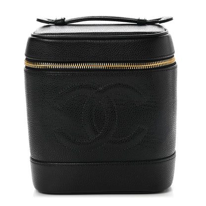 Chanel Caviar Vanity Cosmetic Case Black 1 of 8