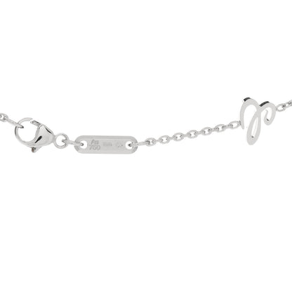 Chopard 18K White Gold Happy Diamonds 1 Floating Diamonds Round Pendant Necklace 4 of 6