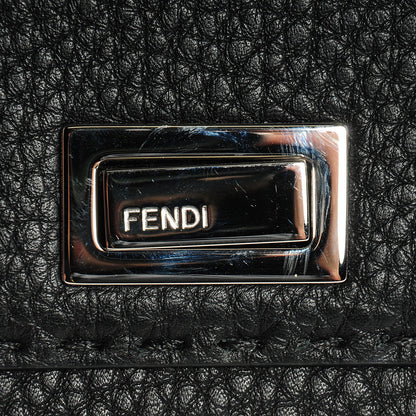 Fendi Cuoio Romano Selleria Peekaboo Continental Wallet Black 8 of 14